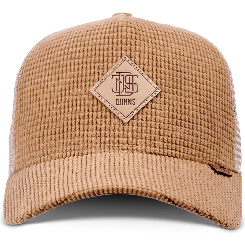beige-trucker-kasket-hft-waffle-cord-fra-djinns