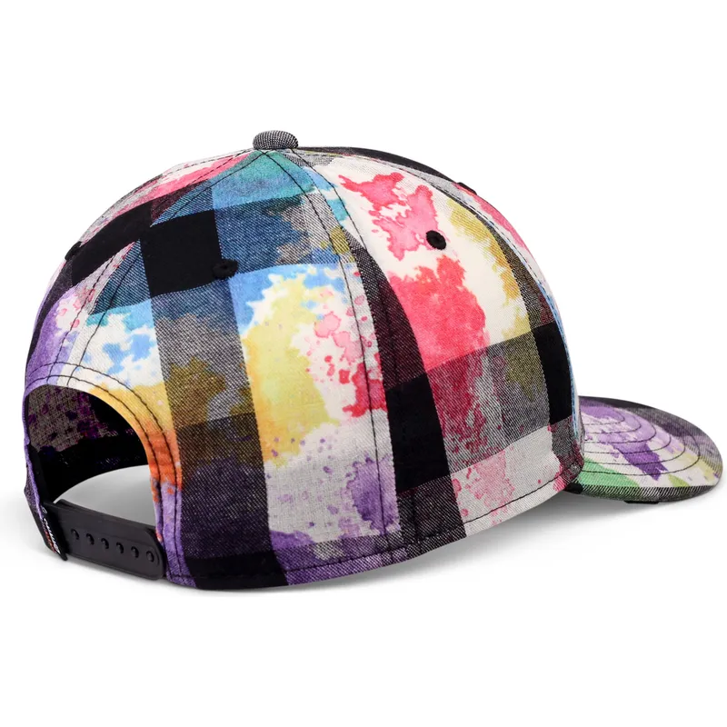buet-kasket-multifarvet-snapback-truefit-dirty-check-fra-djinns