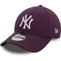 violet-justerbar-9forty-league-essential-kasket-fra-new-york-yankees-mlb-fra-new-era