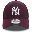new-york-yankees-mlb-new-era-9forty-melton-wool-lilla-snapback-kasket