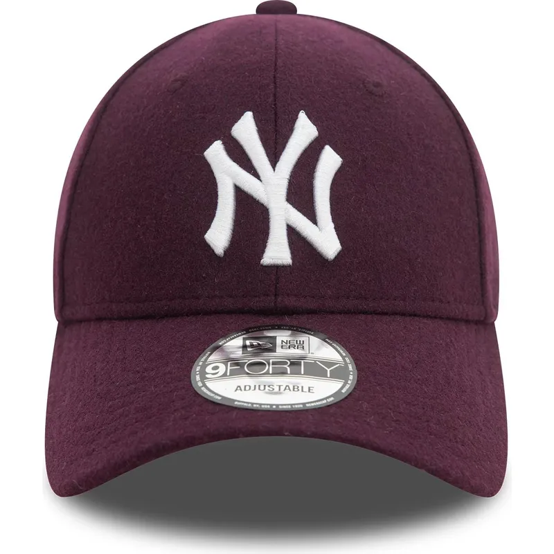 new-york-yankees-mlb-new-era-9forty-melton-wool-lilla-snapback-kasket