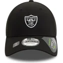 sort-justerbar-curved-kasket-9forty-repreve-mini-logo-fra-las-vegas-raiders-nfl-fra-new-era