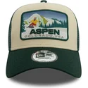 gron-trucker-kasket-a-frame-ski-patch-fra-aspen-byer-og-strande-fra-new-era