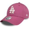 kasketter-buet-rosa-justerbar-rem-9forty-league-essential-fra-los-angeles-dodgers-mlb-af-new-era