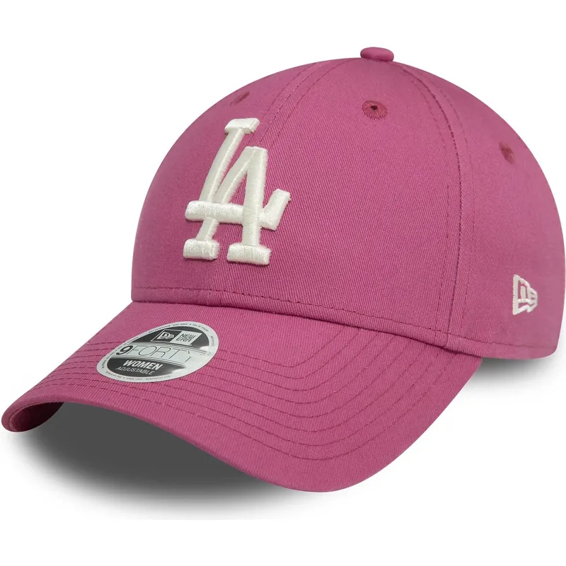 kasketter-buet-rosa-justerbar-rem-9forty-league-essential-fra-los-angeles-dodgers-mlb-af-new-era
