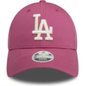 kasketter-buet-rosa-justerbar-rem-9forty-league-essential-fra-los-angeles-dodgers-mlb-af-new-era