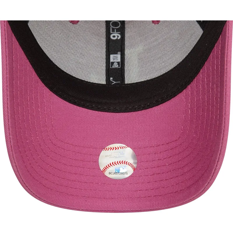 kasketter-buet-rosa-justerbar-rem-9forty-league-essential-fra-los-angeles-dodgers-mlb-af-new-era