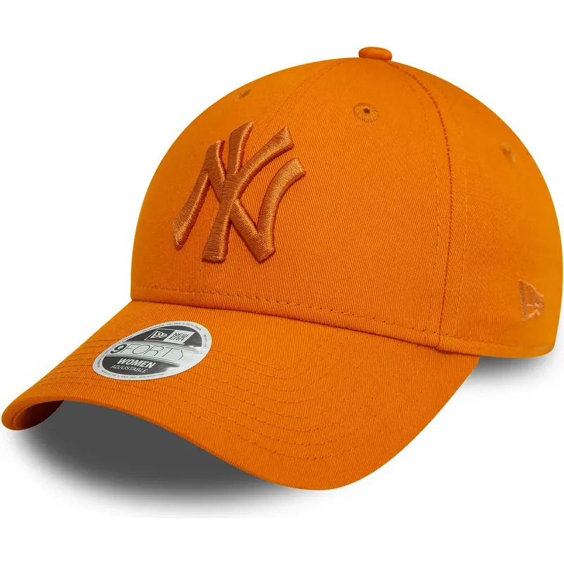 kasketter-buet-orange-justerbar-rem-9forty-league-essential-fra-new-york-yankees-mlb-af-new-era