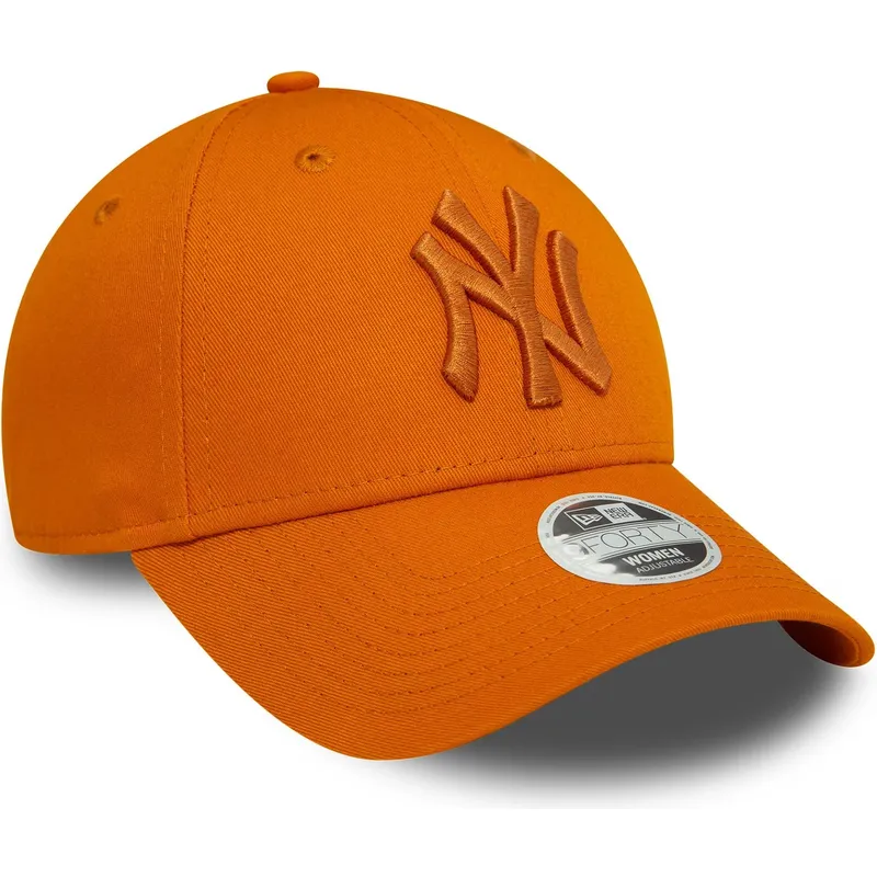 kasketter-buet-orange-justerbar-rem-9forty-league-essential-fra-new-york-yankees-mlb-af-new-era