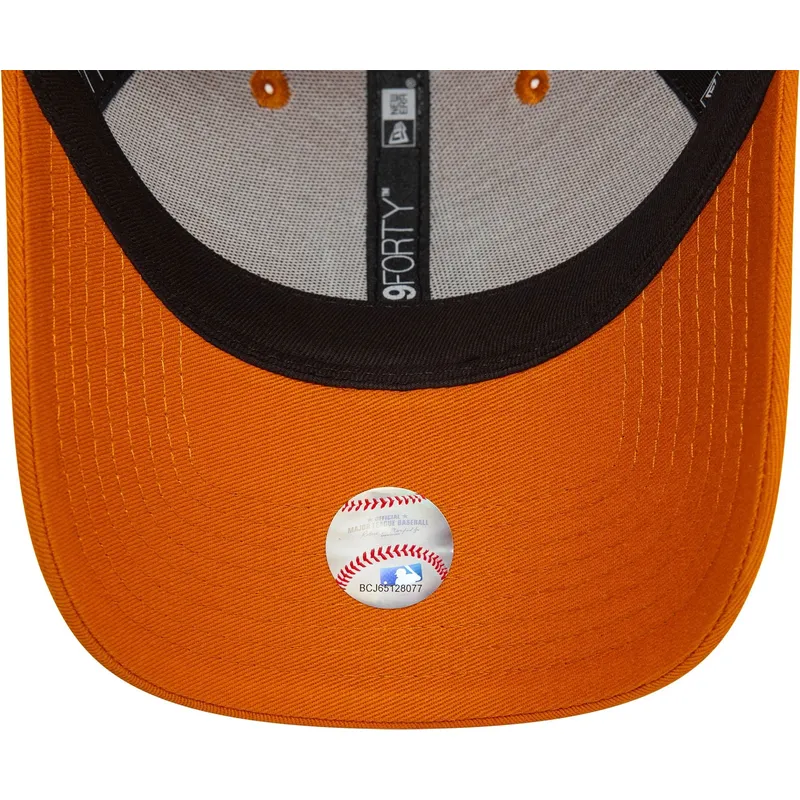 kasketter-buet-orange-justerbar-rem-9forty-league-essential-fra-new-york-yankees-mlb-af-new-era
