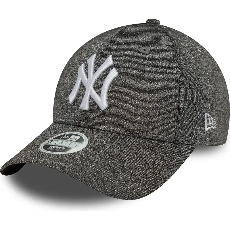 buet-sort-justerbar-kasket-til-kvinder-9forty-glitter-fra-new-york-yankees-mlb-fra-new-era