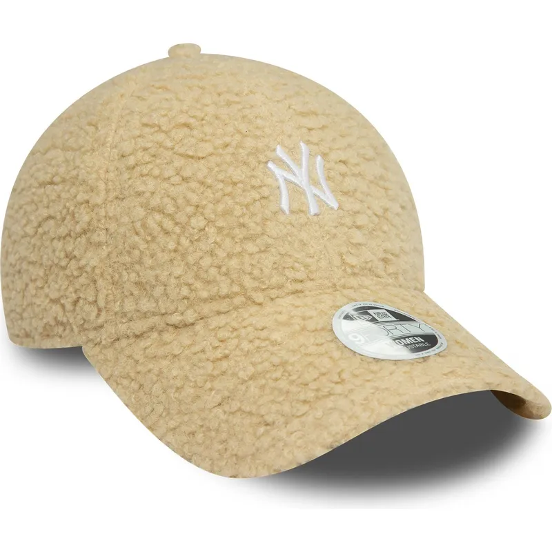buet-beige-justerbar-kasket-til-kvinder-9forty-borg-fra-new-york-yankees-mlb-fra-new-era
