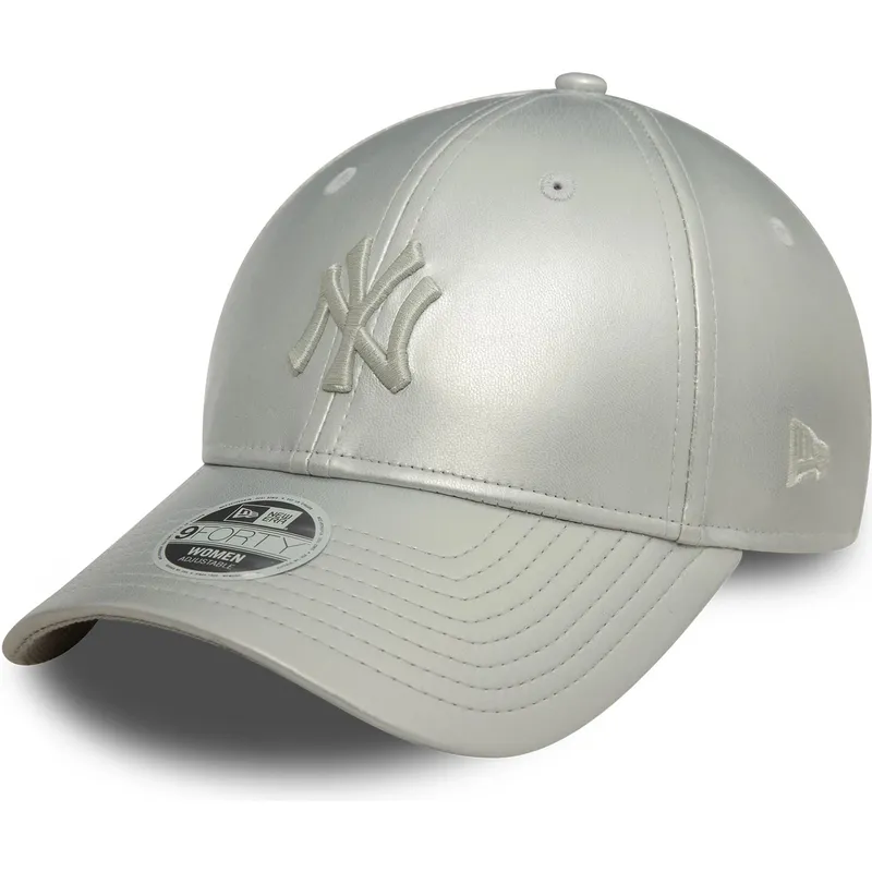 kasketter-buet-gra-justerbar-rem-plateada-plateado-9forty-midi-pu-fra-new-york-yankees-mlb-af-new-era