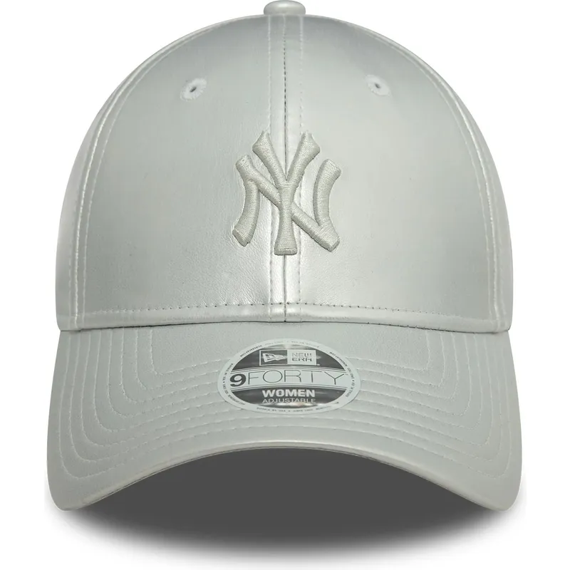 kasketter-buet-gra-justerbar-rem-plateada-plateado-9forty-midi-pu-fra-new-york-yankees-mlb-af-new-era