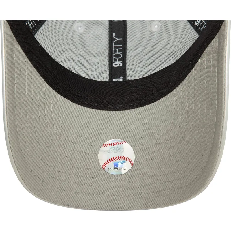 kasketter-buet-gra-justerbar-rem-plateada-plateado-9forty-midi-pu-fra-new-york-yankees-mlb-af-new-era