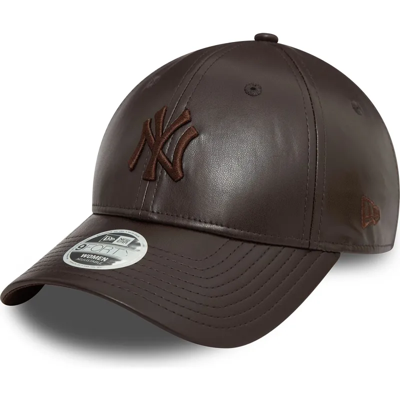 kasketter-buet-brun-justerbar-rem-9forty-midi-pu-fra-new-york-yankees-mlb-af-new-era