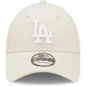 gorra-curva-beige-ajustable-9forty-league-essential-de-los-angeles-dodgers-mlb-de-new-era