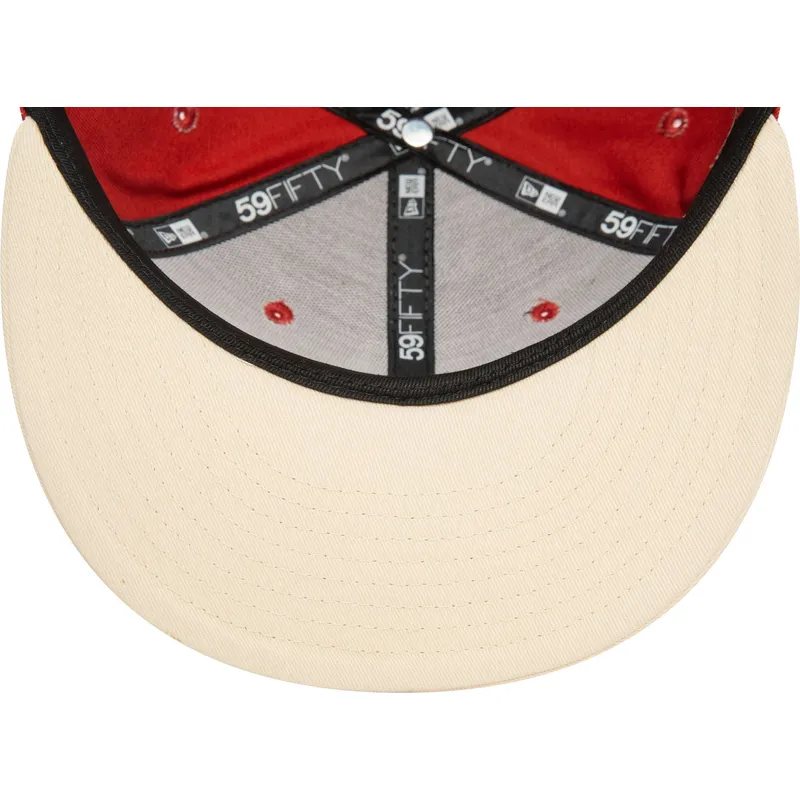 kasketter-flad-orange-tilpasset-59fifty-side-patch-fra-oakland-athletics-mlb-af-new-era kasketter-flad-orange-tilpasset-59fifty-side-patch-fra-oakland-athletics-mlb-af-new-era