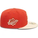 kasketter-flad-orange-tilpasset-59fifty-side-patch-fra-oakland-athletics-mlb-af-new-era
