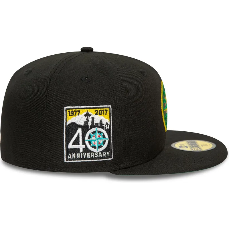 sort-justerbar-flad-kasket-59fifty-coop-seattle-mariners-mlb-fra-new-era