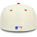 beige-og-rod-fladskaermskasket-59fifty-93-division-af-philadelphia-phillies-mlb-fra-new-era