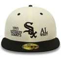 beige-og-sort-justeret-59fifty-93-division-chicago-white-sox-mlb-kasket-fra-new-era