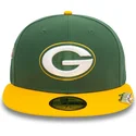 gron-og-gul-justerbar-fladskygget-59fifty-kasket-pin-pack-fra-green-bay-packers-nfl-af-new-era
