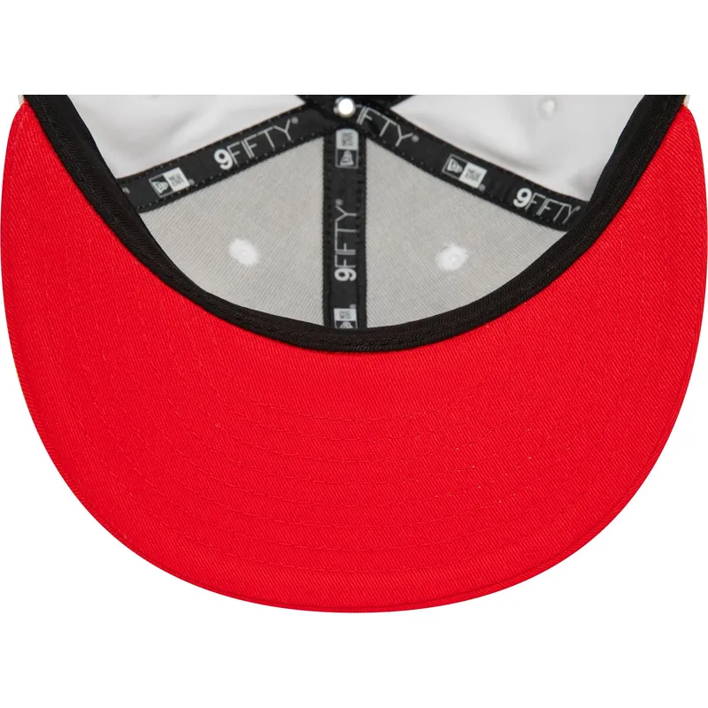 kasketter-flad-rod-snapback-9fifty-white-crown-patch-fra-chicago-bulls-nba-af-new-era