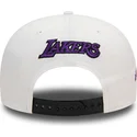 los-angeles-lakers-nba-new-era-hvid-og-sort-snapback-9fifty-white-crown-patch-flat-cap