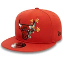chicago-bulls-nba-new-era-9fifty-seasonal-flower-orange-snapback-flat-cap