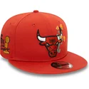 chicago-bulls-nba-new-era-9fifty-seasonal-flower-orange-snapback-flat-cap
