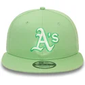 gorra-plana-verde-claro-snapback-9fifty-world-series-patch-de-oakland-athletics-mlb-de-new-era