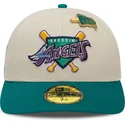 beige-og-gron-buet-tilpasset-59fifty-kasket-med-anaheim-angels-mlb-pin-fra-new-era