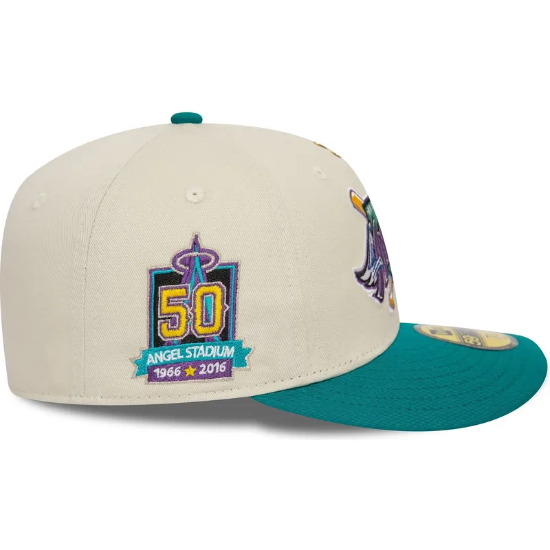 beige-og-gron-buet-tilpasset-59fifty-kasket-med-anaheim-angels-mlb-pin-fra-new-era