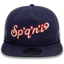 marinebla-snapback-flad-kasket-golfer-alternative-fra-spokane-indians-milb-fra-new-era