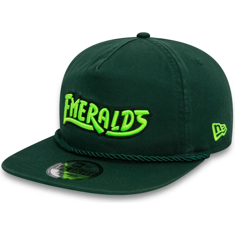 gron-fladskygget-snapback-golfer-alternative-af-eugene-emeralds-milb-fra-new-era