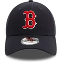 justerbar-marinebla-kurvet-kasket-9forty-side-patch-fra-boston-red-sox-mlb-fra-new-era