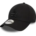 los-angeles-dodgers-mlb-new-era-39thirty-monochrome-sort-justerbar-buet-kasket-med-sort-logo
