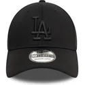 los-angeles-dodgers-mlb-new-era-39thirty-monochrome-sort-justerbar-buet-kasket-med-sort-logo