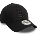 los-angeles-dodgers-mlb-new-era-39thirty-monochrome-sort-justerbar-buet-kasket-med-sort-logo