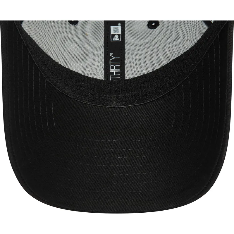 los-angeles-dodgers-mlb-new-era-39thirty-monochrome-sort-justerbar-buet-kasket-med-sort-logo