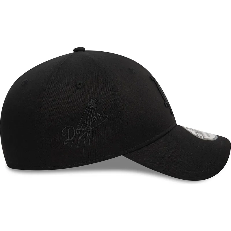 los-angeles-dodgers-mlb-new-era-39thirty-monochrome-sort-justerbar-buet-kasket-med-sort-logo