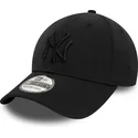 new-era-new-york-yankees-mlb-39thirty-stretch-nylon-sort-justerbar-kasket-med-sort-logo