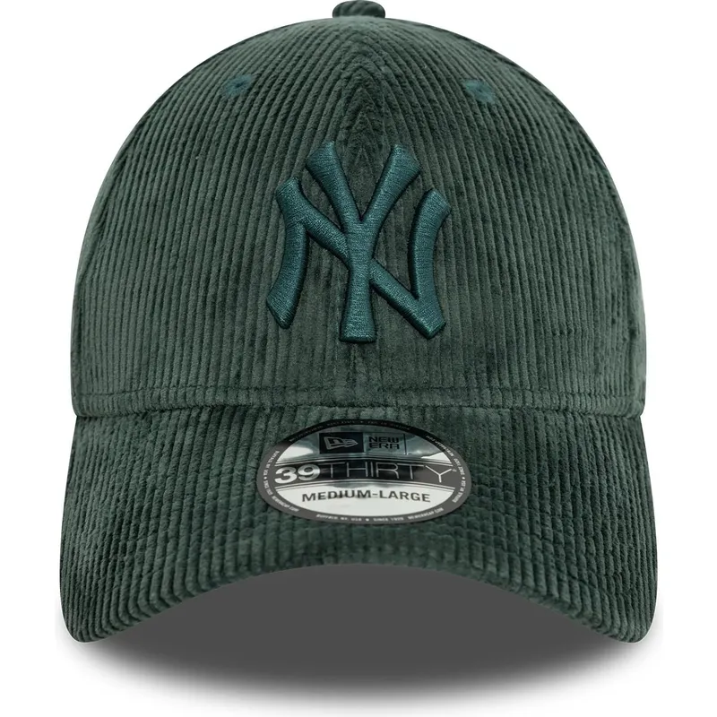 kasketter-buet-gron-tilpasset-39thirty-cord-fra-new-york-yankees-mlb-af-new-era