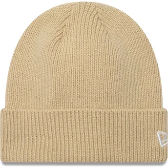 Beige Wool Cuff Knit hue fra New Era