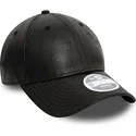 new-york-yankees-mlb-new-era-9forty-pu-monogram-justerbar-sort-kvindekasket-med-buet-skygge