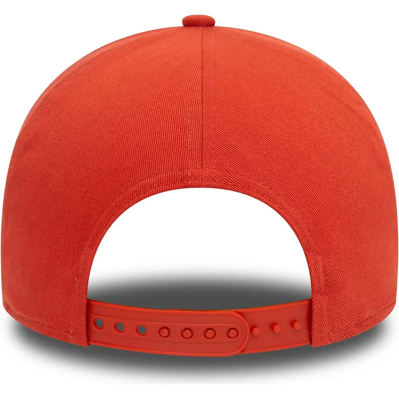 new-york-yankees-mlb-new-era-9forty-e-frame-league-essential-orange-snapback-kasket-med-beige-logo