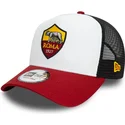 gorra-trucker-blanca-negra-y-roja-9forty-e-frame-core-de-associazione-sportiva-roma-serie-a-de-new-era