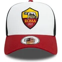 gorra-trucker-hvid-sort-og-rod-9forty-e-frame-core-fra-associazione-sportiva-roma-serie-a-fra-new-era