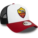 gorra-trucker-blanca-negra-y-roja-9forty-e-frame-core-de-associazione-sportiva-roma-serie-a-de-new-era